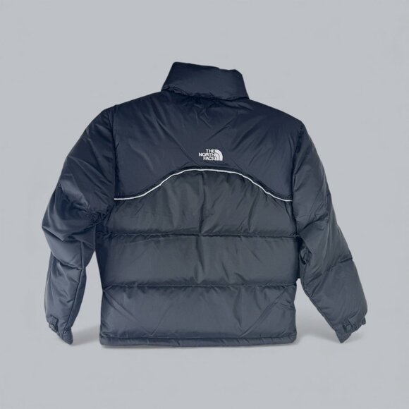 The North Face Boys Black Nuptse Jacket 600 Fill Goose Down Size Large (12) NWT - Picture 2 of 6